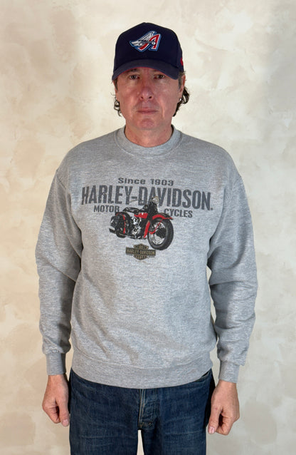 Size L Harley Davidson Sweatshirt 2001 Made In USA-AJ357 Studio