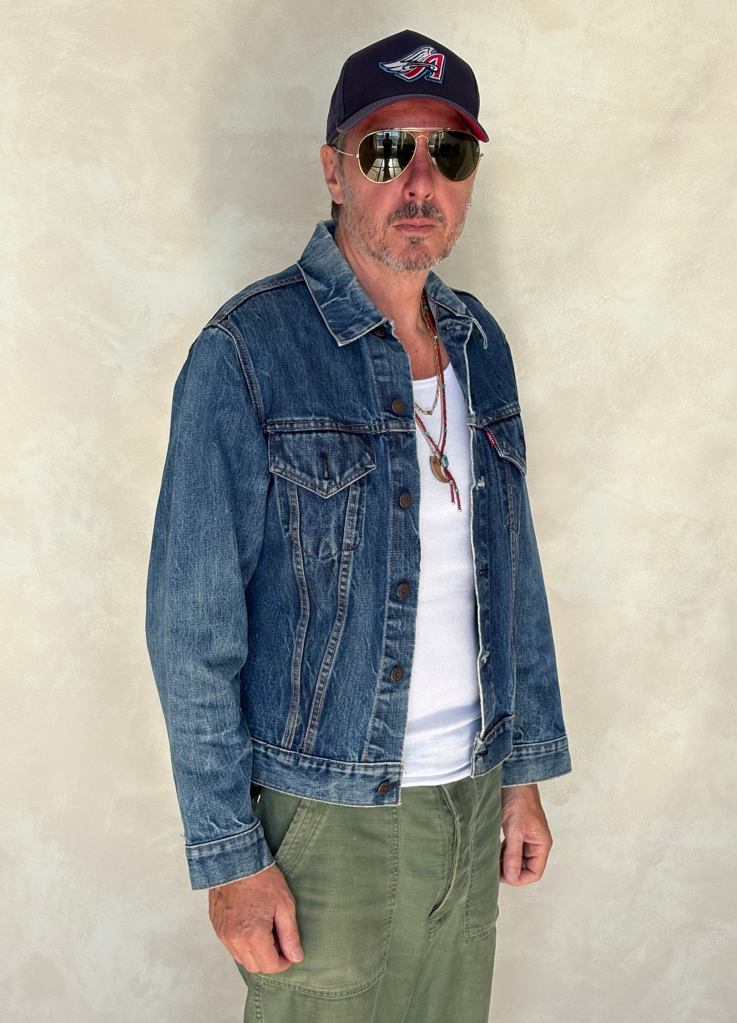 Size 40US / 50EU. Vintage Early 70s 2 pocket Levi’s Denim Jacket 70505 – Single Stitch, Made in USA - USA Vintage Bcn