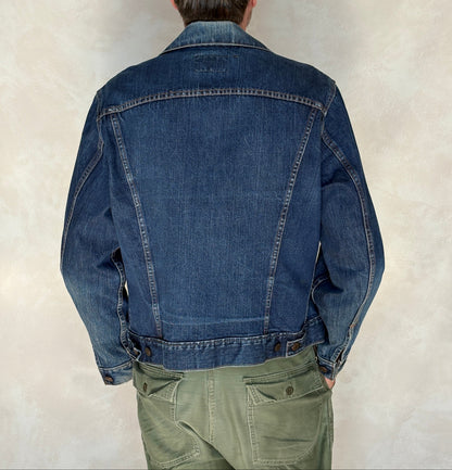 Size 44US / 54EU. Vintage Early 70s 2 pocket Levi’s Denim Jacket 70505 – Single Stitch, Made in USA-AJ357 Studio