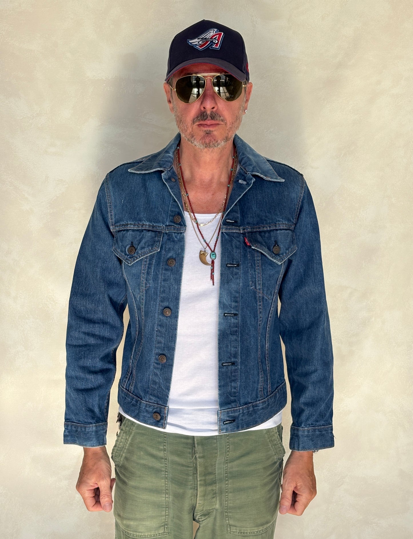 Size 38US / 48EU. Vintage Early 70s 2 pocket Levi’s Denim Jacket 70505 – Single Stitch, Made in USA - USA Vintage Bcn