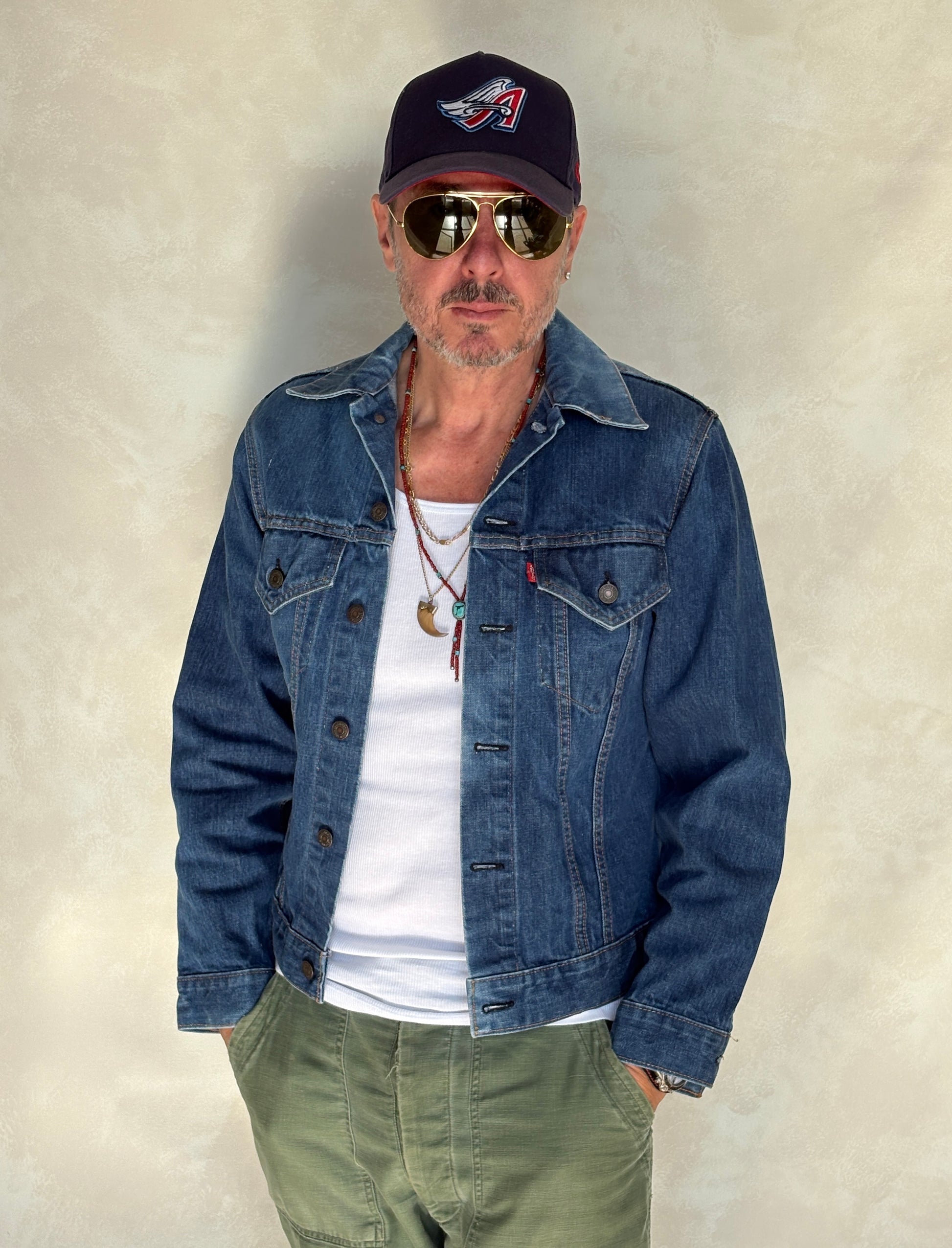 Size 38US / 48EU. Vintage Early 70s 2 pocket Levi’s Denim Jacket 70505 – Single Stitch, Made in USA - USA Vintage Bcn