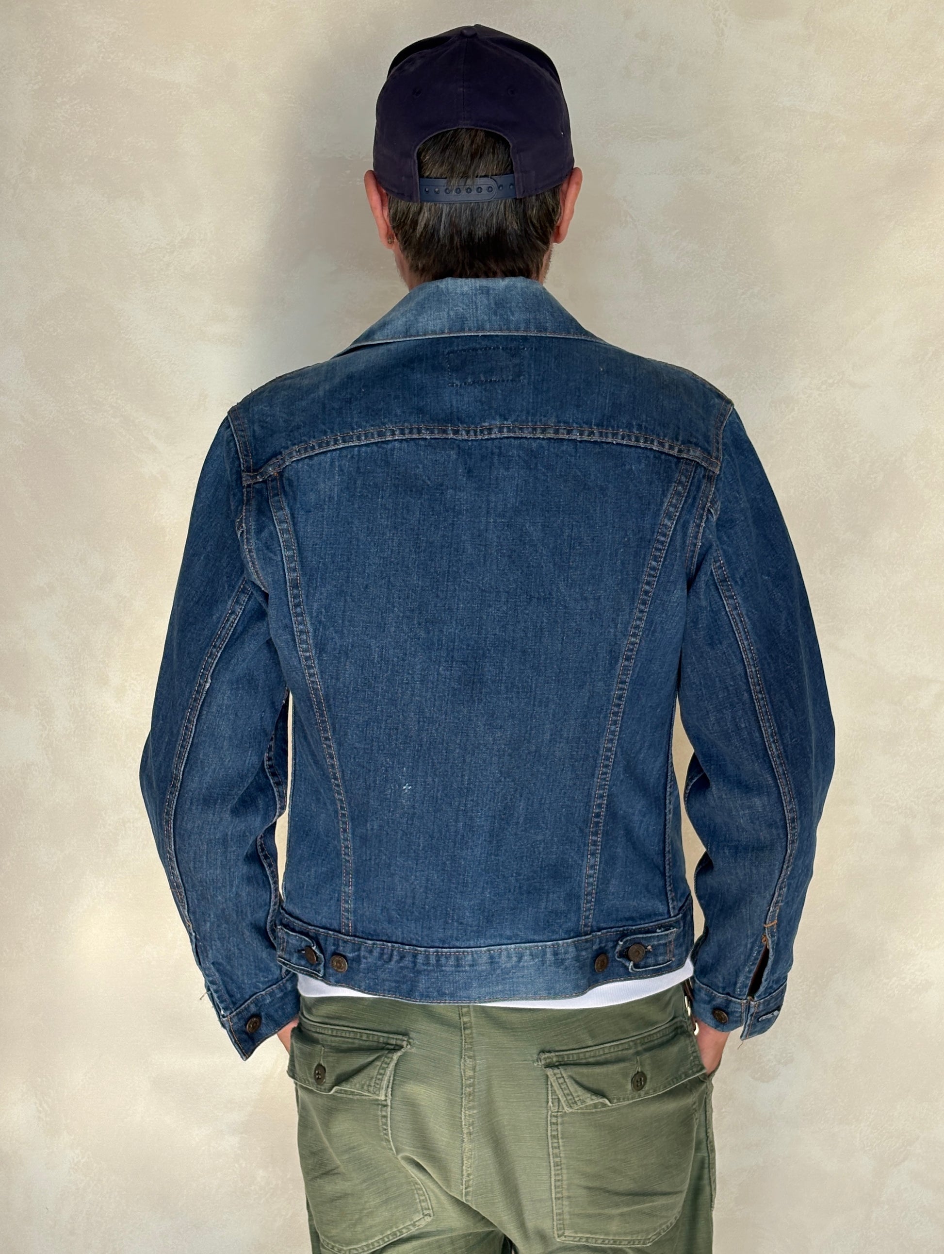 Size 38US / 48EU. Vintage Early 70s 2 pocket Levi’s Denim Jacket 70505 – Single Stitch, Made in USA - USA Vintage Bcn