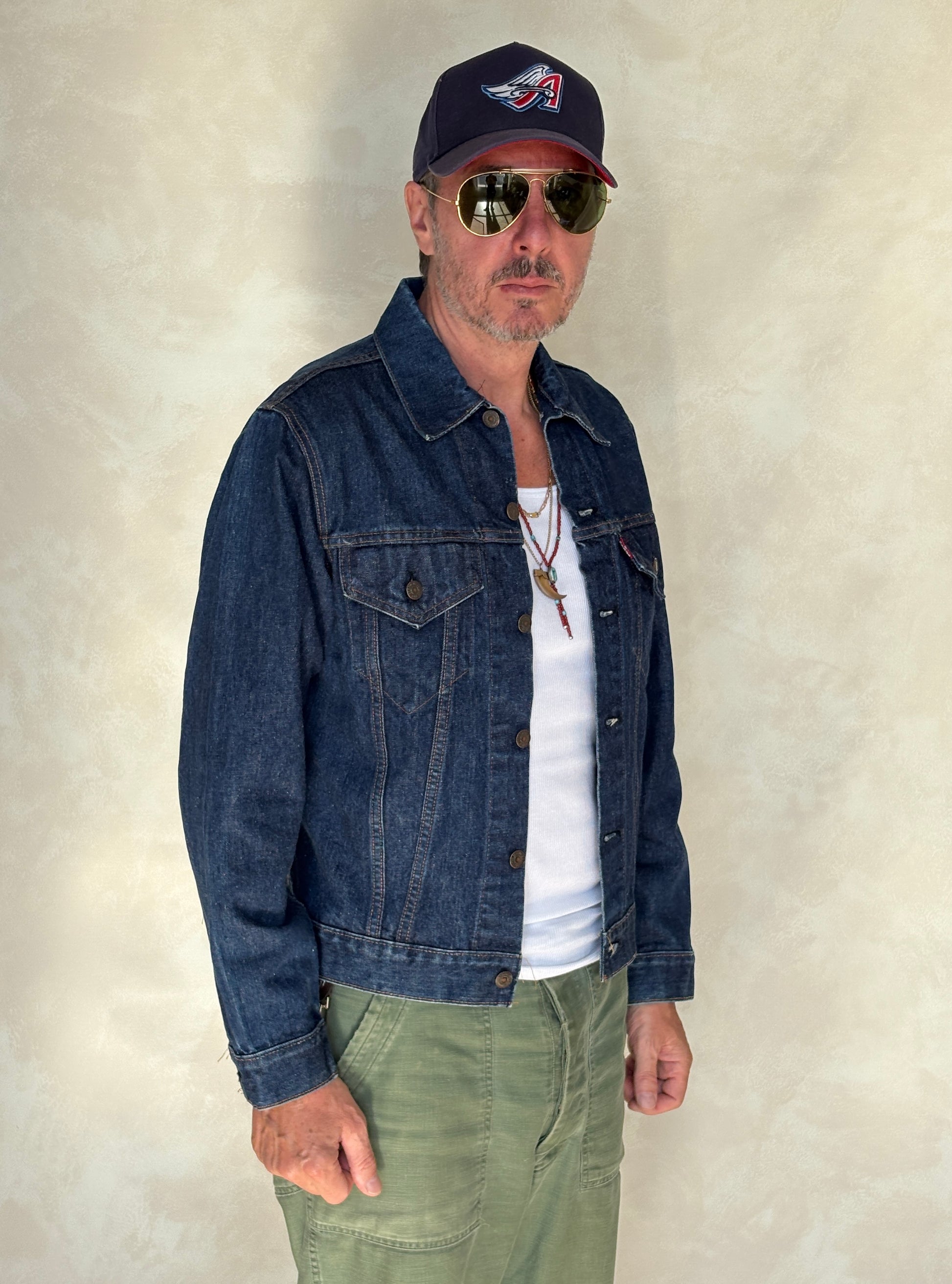 Size 40US / 50EU. Vintage 70s 2 pocket Levi’s Denim Jacket 70505 – Double Stitch, Made in USA - USA Vintage Bcn