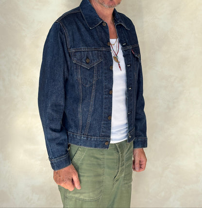 Size 40US / 50EU. Vintage 70s 2 pocket Levi’s Denim Jacket 70505 – Double Stitch, Made in USA-AJ357 Studio