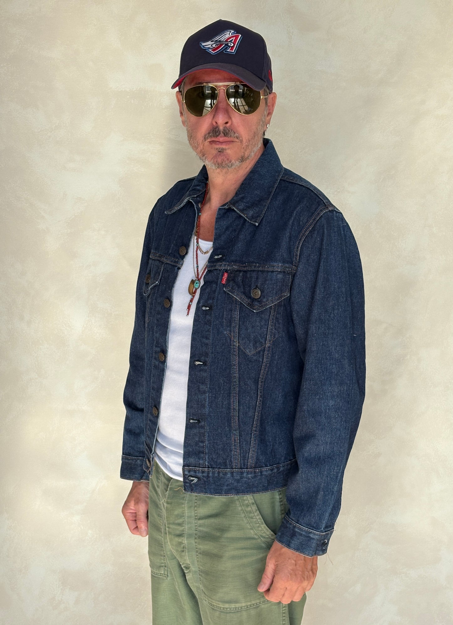 Size 40US / 50EU. Vintage 70s 2 pocket Levi’s Denim Jacket 70505 – Double Stitch, Made in USA - USA Vintage Bcn