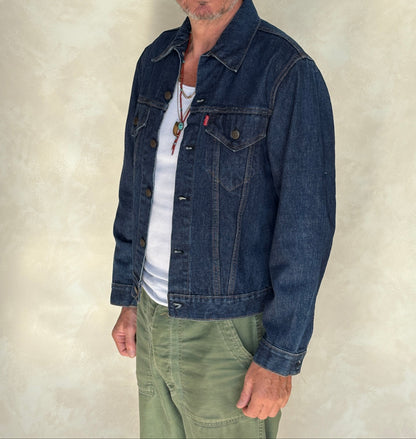 Size 40US / 50EU. Vintage 70s 2 pocket Levi’s Denim Jacket 70505 – Double Stitch, Made in USA-AJ357 Studio