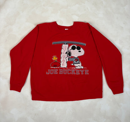 Snoopy Rare 1980 Sweatshirt Joe Buckeye-AJ357 Studio