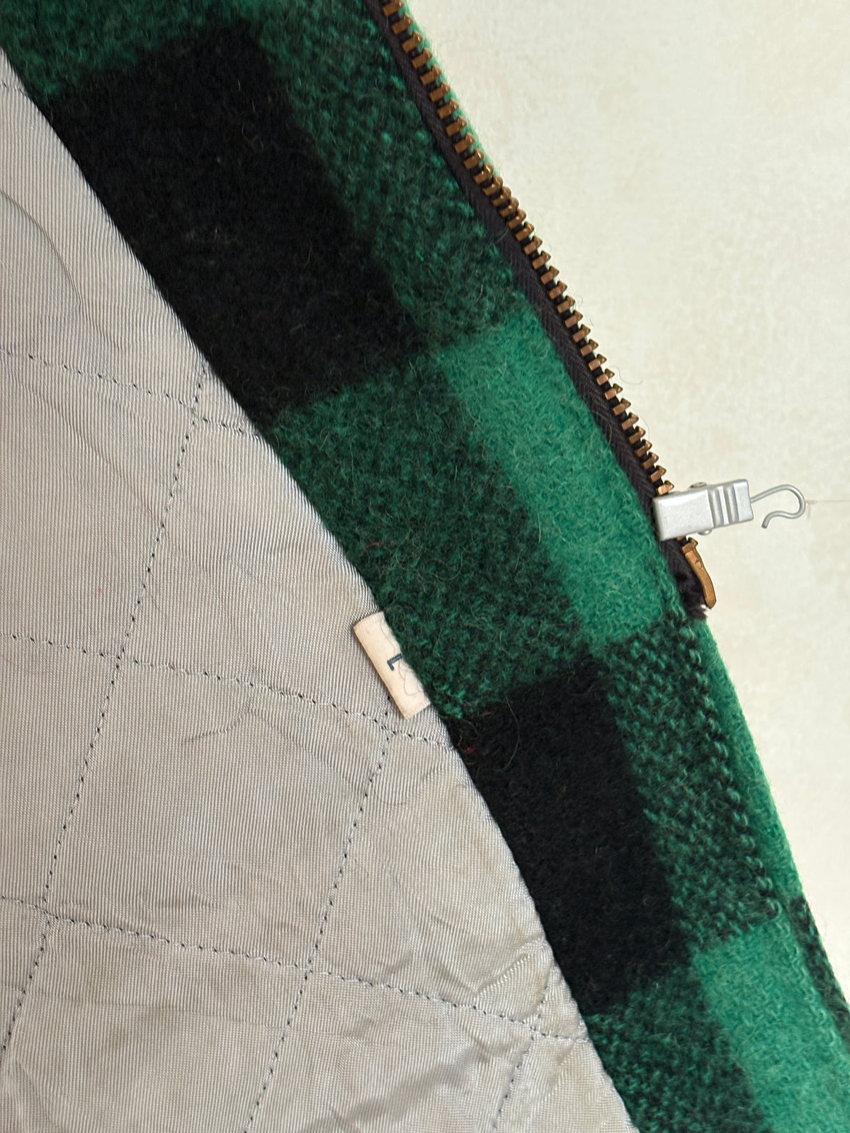 Vintage Sedgefield Outerwear By Blue Bell Buffalo Plaid Wool Jacket — Green & Black — Size L