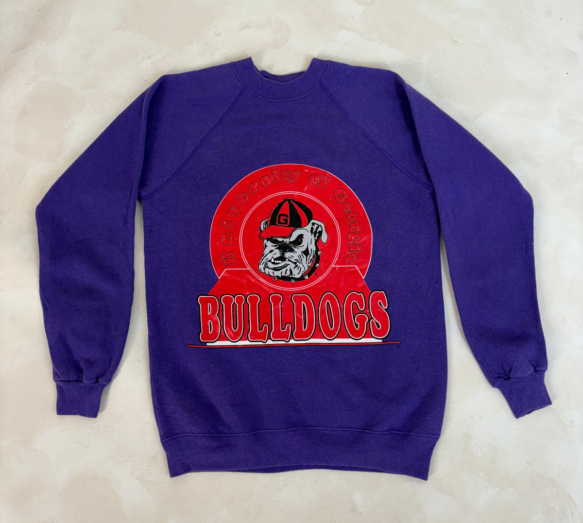 Size M 80s Crew sweatshirt Georgia Bulldogs-AJ357 Studio