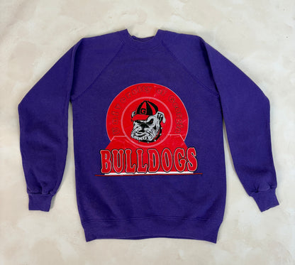 Size M 80s Crew sweatshirt Georgia Bulldogs-AJ357 Studio