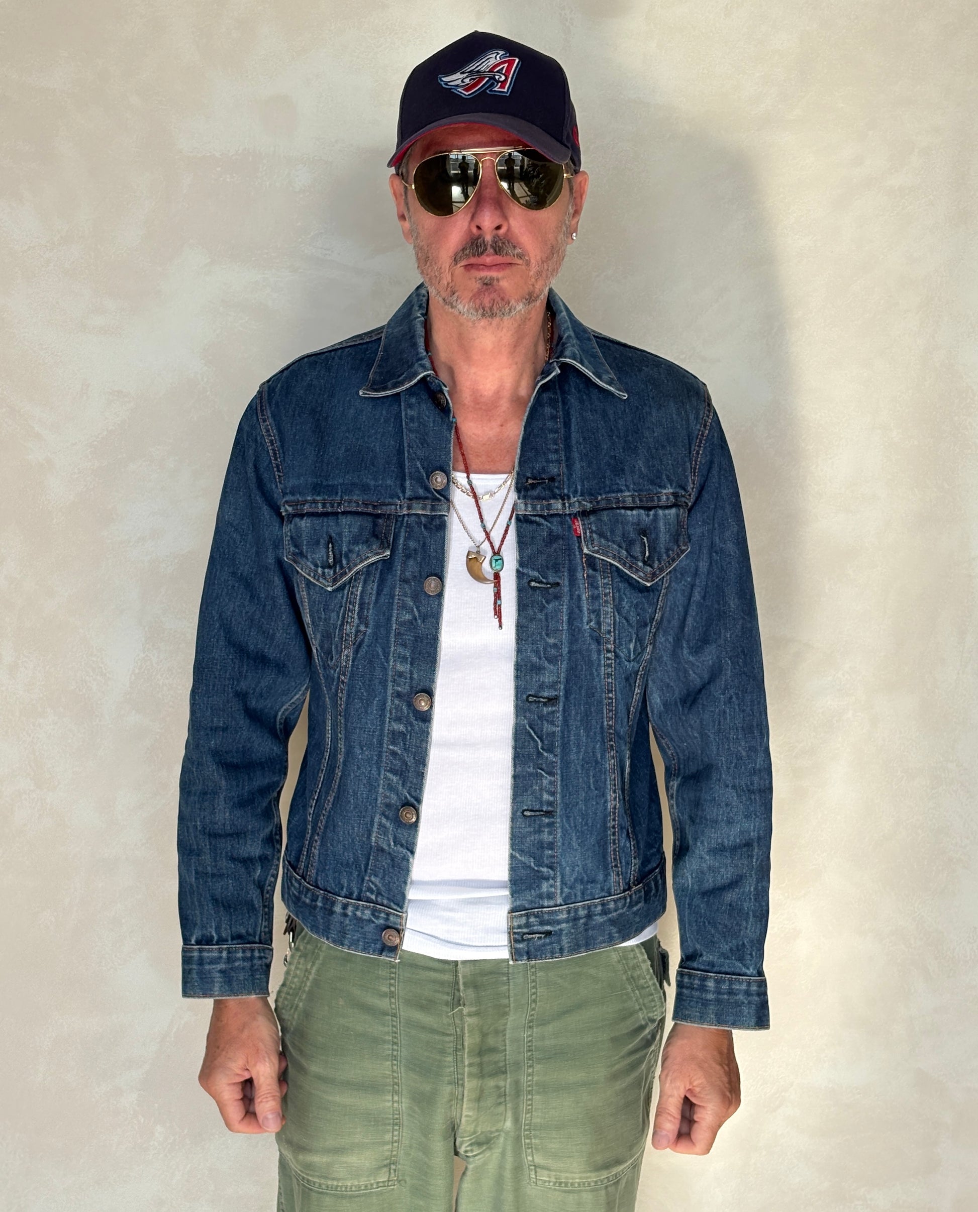Size 38US / 48EU. Vintage Early 70s 2 pocket Levi’s Denim Jacket 70505 – Single Stitch, Made in USA - USA Vintage Bcn