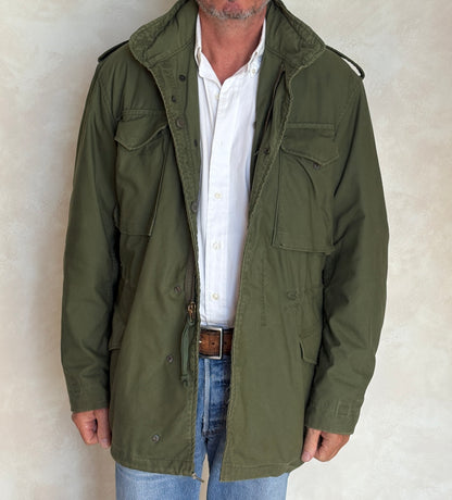 Med Long. Authentic 1975 OG-107 US Army M-65 Field Jacket – Vietnam Era Military Issue