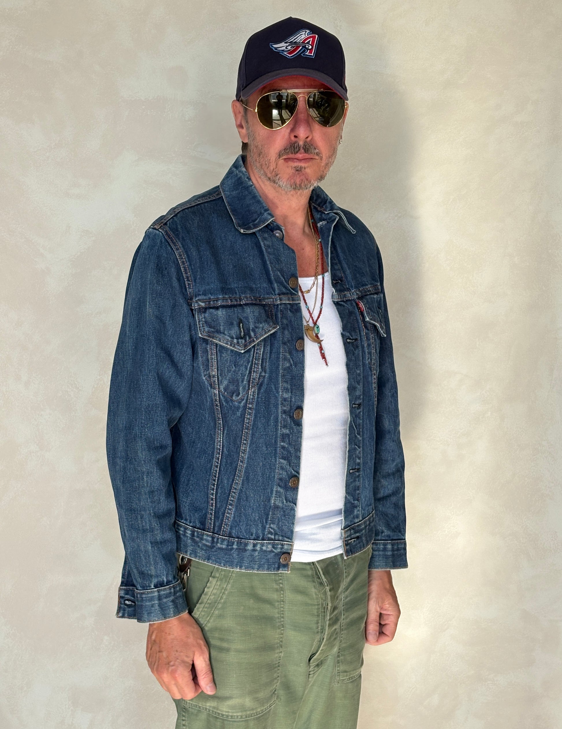 Size 38US / 48EU. Vintage Early 70s 2 pocket Levi’s Denim Jacket 70505 – Single Stitch, Made in USA - USA Vintage Bcn