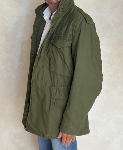 Med Long. Authentic 1975 OG-107 US Army M-65 Field Jacket – Vietnam Era Military Issue