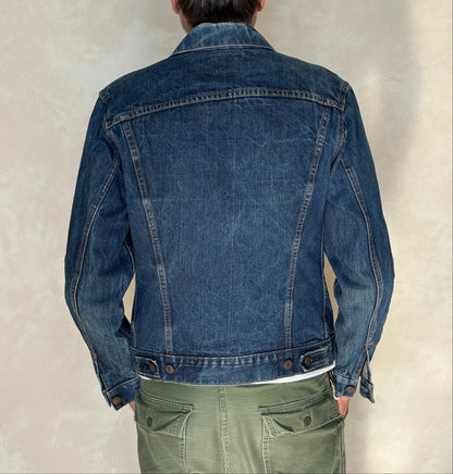 Size 38US / 48EU. Vintage Early 70s 2 pocket Levi’s Denim Jacket 70505 – Single Stitch, Made in USA-AJ357 Studio