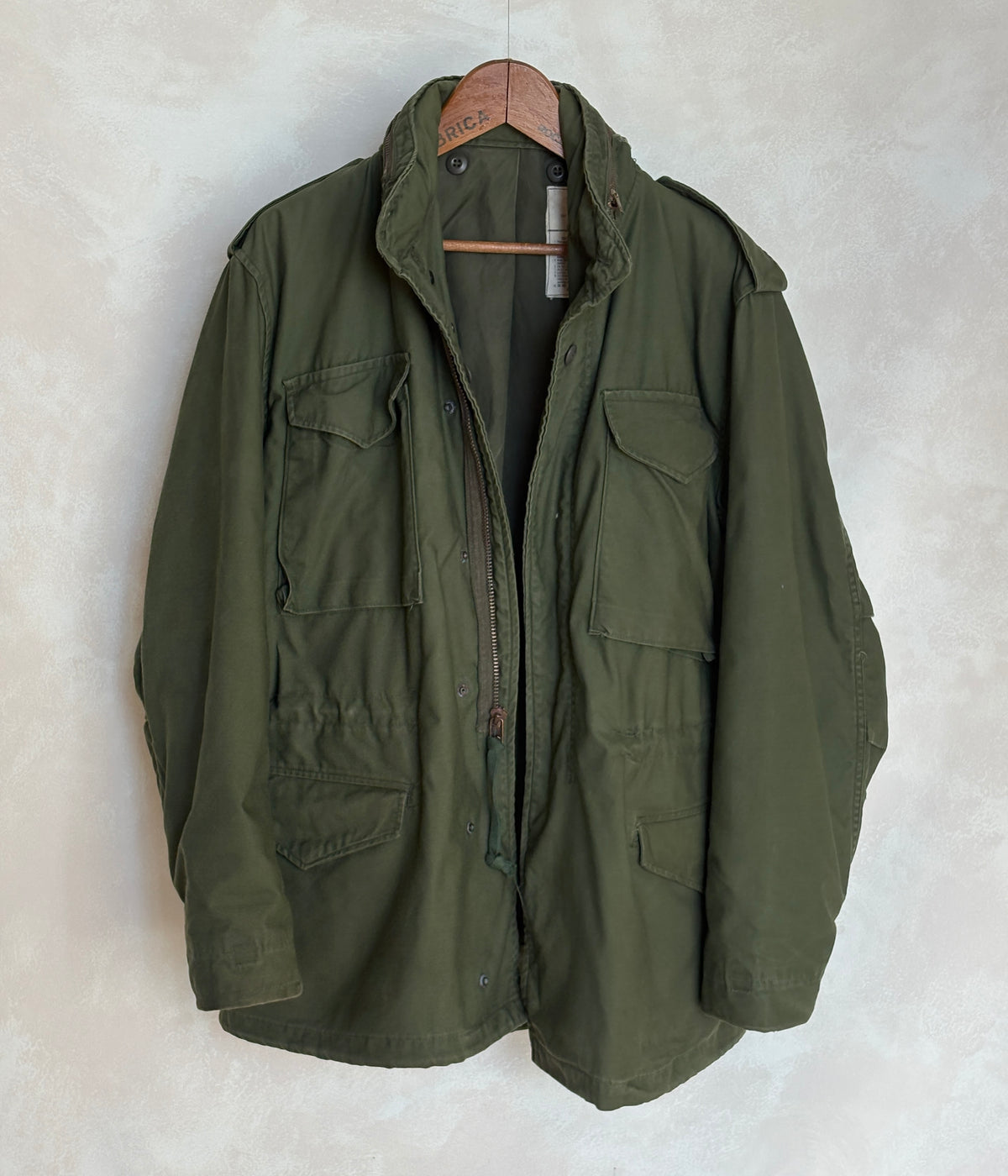 Med Long. Authentic 1975 OG-107 US Army M-65 Field Jacket – Vietnam Era Military Issue