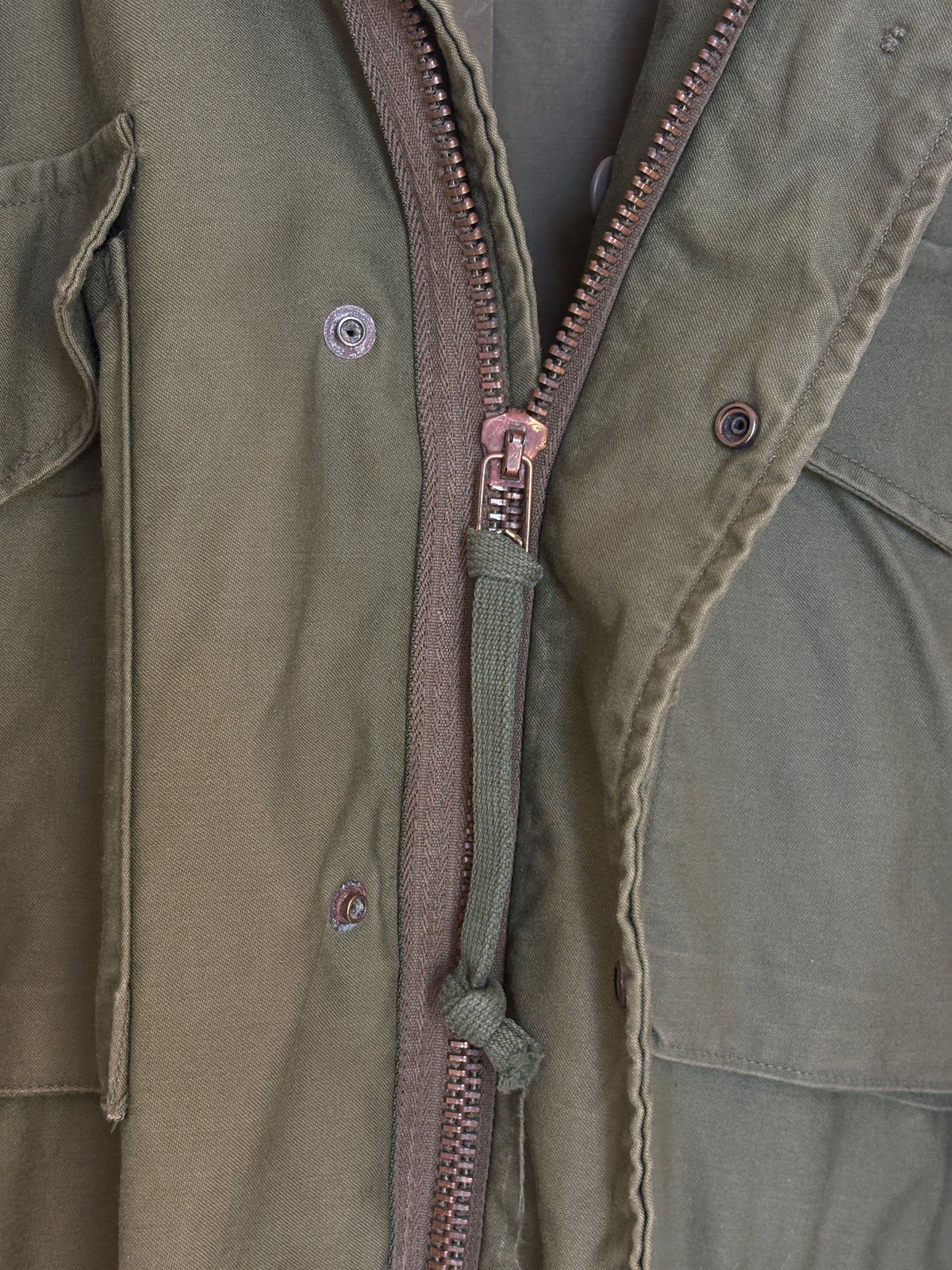 Med Long. Authentic 1975 OG-107 US Army M-65 Field Jacket – Vietnam Era Military Issue