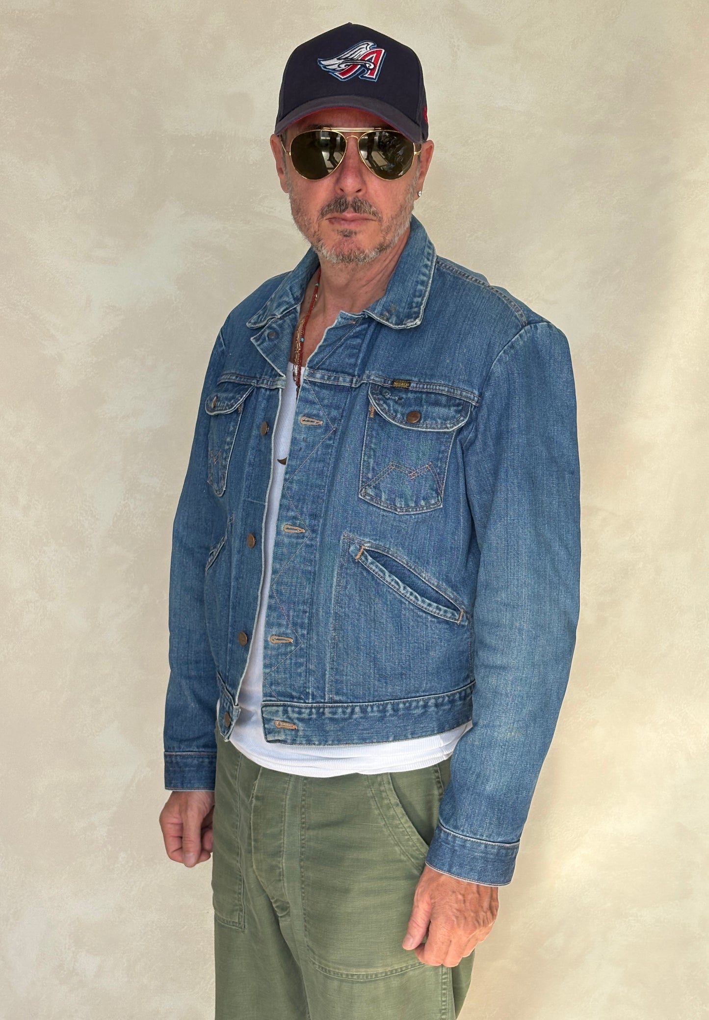 Size 44US / 54EU. Authentic 70s Maverick denim Jacket – Made in USA - USA Vintage Bcn