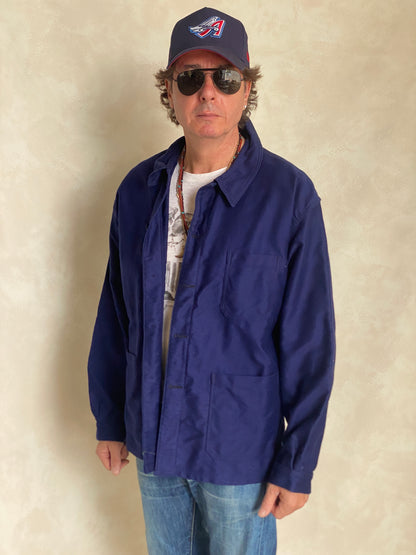 Size 52UE. Vintage French Moleskin jacket.-AJ357 Studio