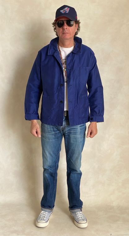 Size 46UE. Vintage French Moleskin jacket.-AJ357 Studio