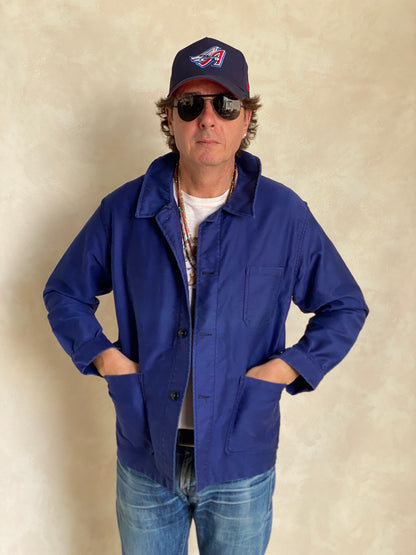 Size 46UE. Vintage French Moleskin jacket.-AJ357 Studio