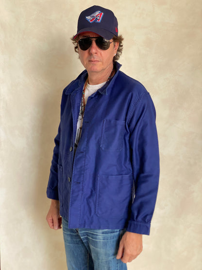 Size 46UE. Vintage French Moleskin jacket.-AJ357 Studio