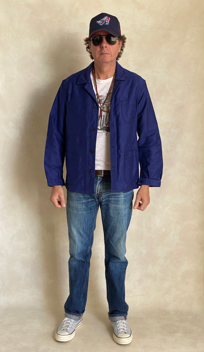 Size 50UE. Vintage French Moleskin jacket.-AJ357 Studio