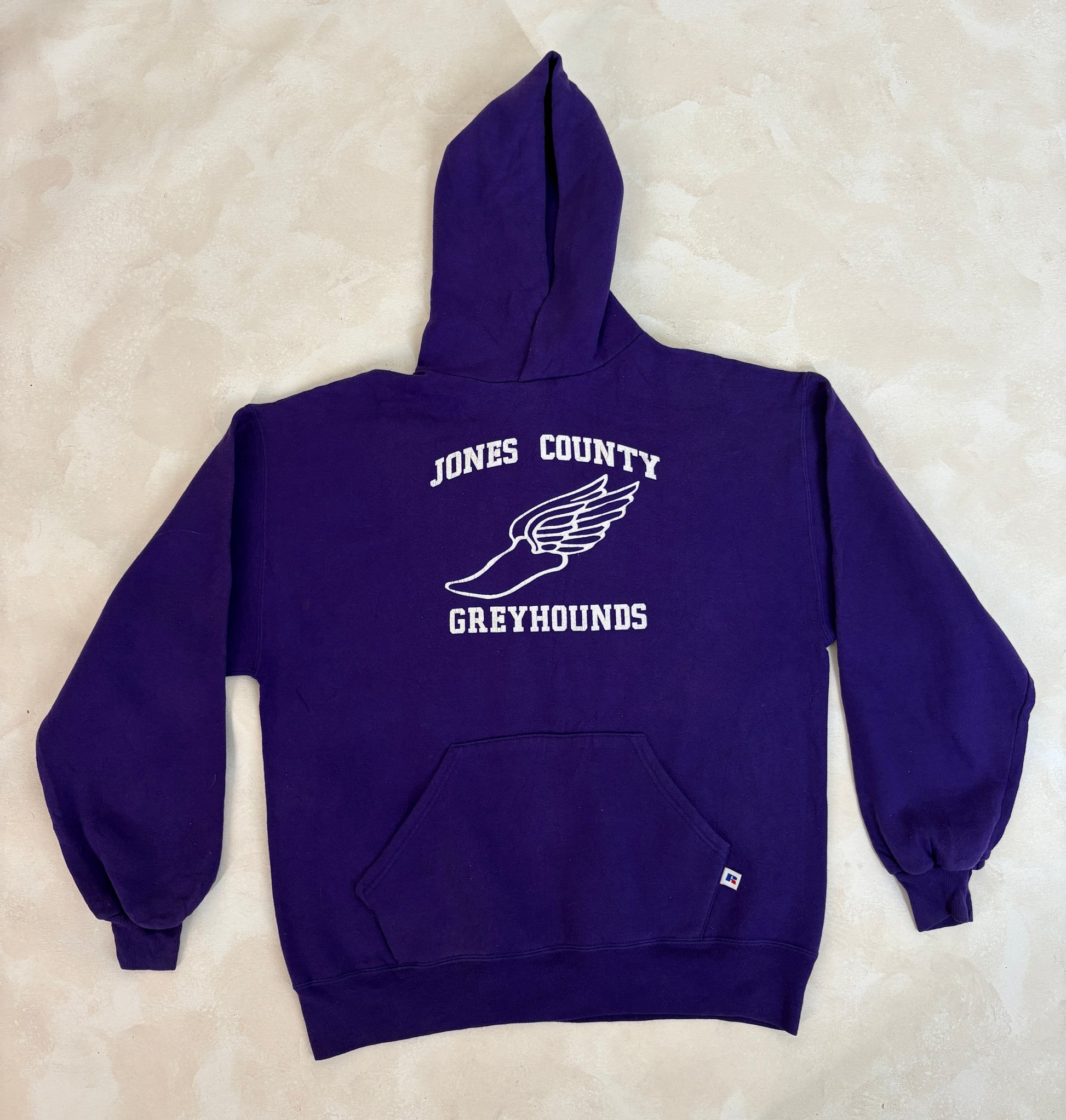 Size L Hooded Russell Made In USA - USA Vintage Bcn