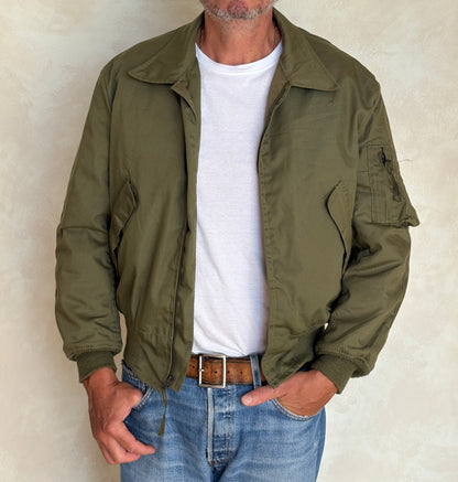 Vintage 1981 US Military CVC Cold Weather Jacket — Aramid/Nomex —  Size, Med Reg. Made USA