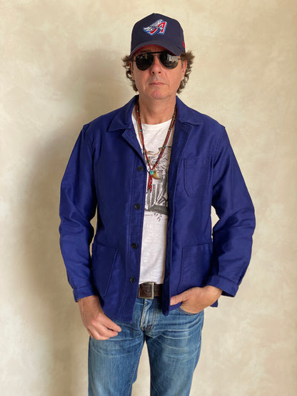 Size 50UE. Vintage French Moleskin jacket.-AJ357 Studio