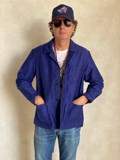 Size 50UE. Vintage French Moleskin jacket.-AJ357 Studio