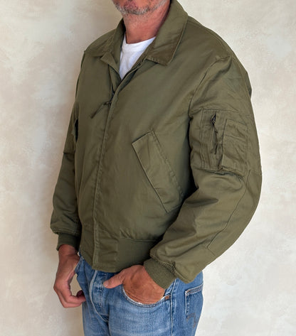 Vintage 1981 US Military CVC Cold Weather Jacket — Aramid/Nomex —  Size, Med Reg. Made USA
