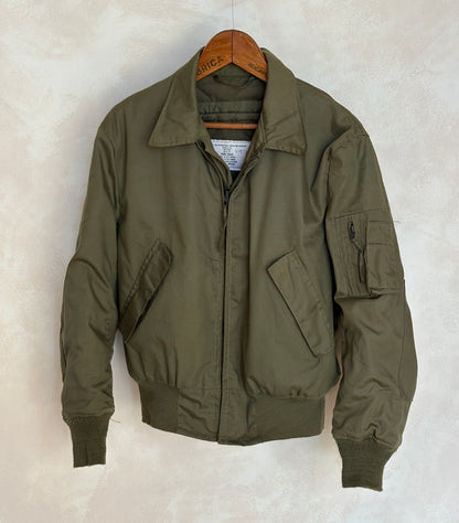 Vintage 1981 US Military CVC Cold Weather Jacket — Aramid/Nomex —  Size, Med Reg. Made USA