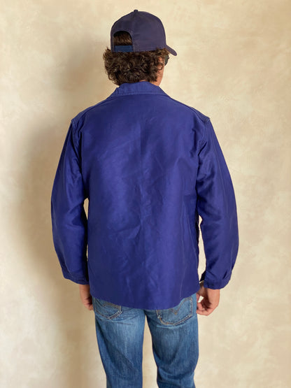 Size 50UE. Vintage French Moleskin jacket.-AJ357 Studio