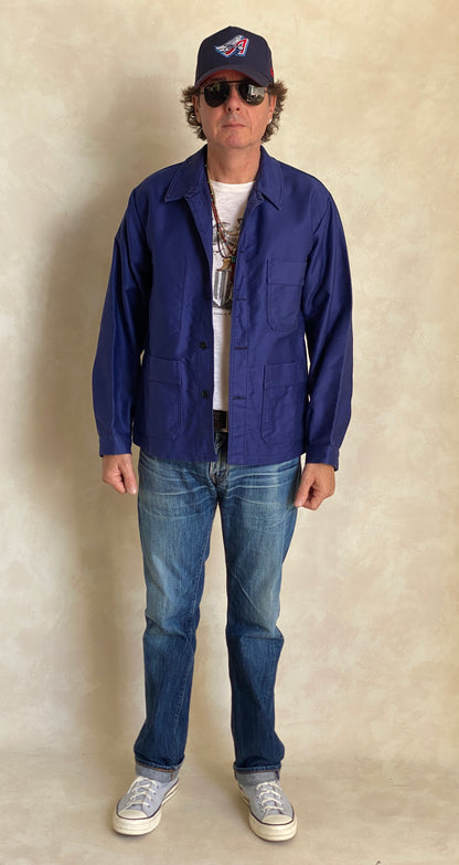 Size 44UE. Vintage French Moleskin jacket.-AJ357 Studio