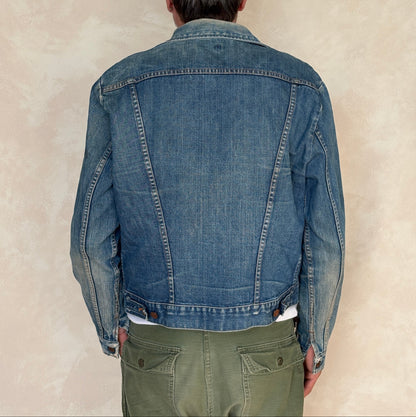 Size 42US / 52EU Authentic 80s Wrangler denim jacket -4 pockets- Made in the USA-AJ357 Studio