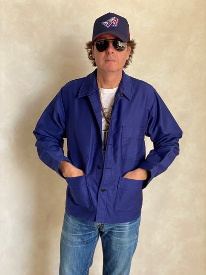Size 44UE. Vintage French Moleskin jacket.-AJ357 Studio