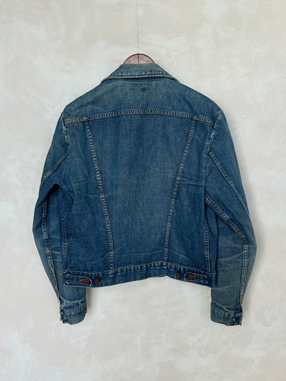 Size 42US / 52EU Authentic 80s Wrangler denim jacket -4 pockets- Made in the USA-AJ357 Studio