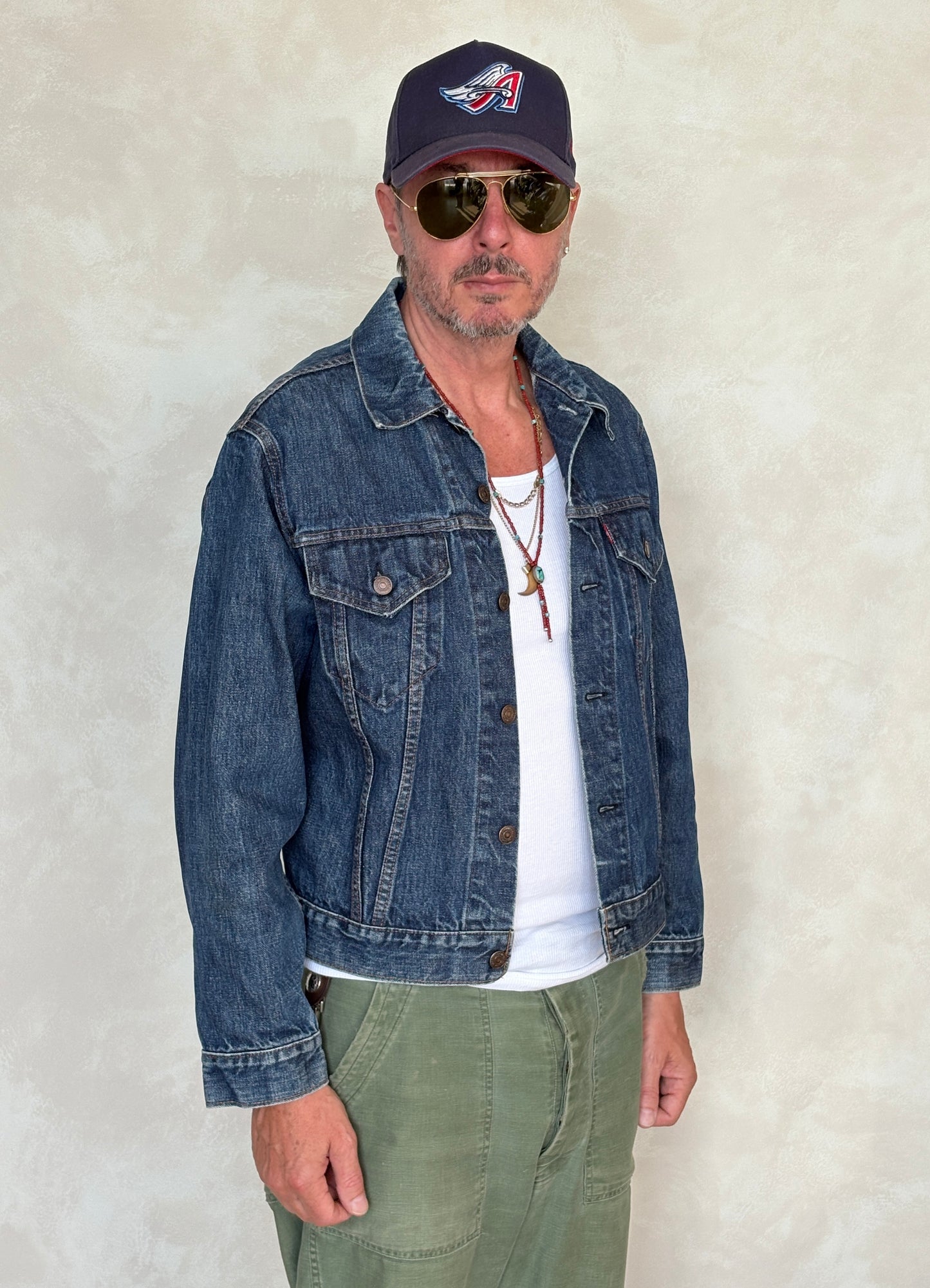 Size 40US / 50EU. Vintage Early 70s 2 pocket Levi’s Denim Jacket 70505 – Single Stitch, Made in USA - USA Vintage Bcn