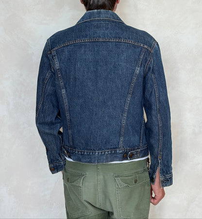 Size 40US / 50EU. Vintage Early 70s 2 pocket Levi’s Denim Jacket 70505 – Single Stitch, Made in USA-AJ357 Studio