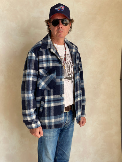 Med. 44US/54EU Vintage plaid jacket made by Sears-AJ357 Studio