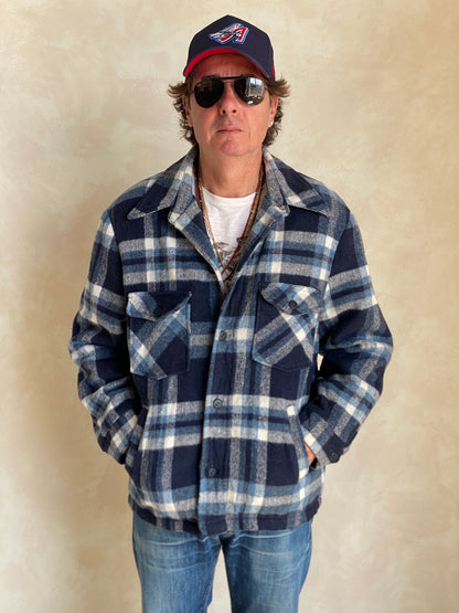 Med. 44US/54EU Vintage plaid jacket made by Sears-AJ357 Studio