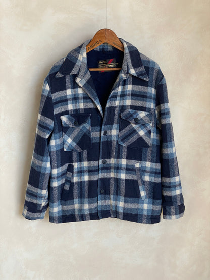 Med. 44US/54EU Vintage plaid jacket made by Sears-AJ357 Studio
