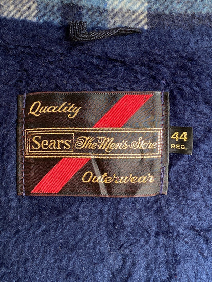 Med. 44US/54EU Vintage plaid jacket made by Sears-AJ357 Studio