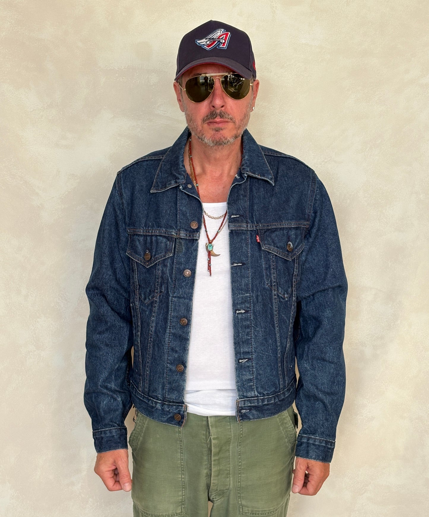 Size 42US / 52EU. Levis 70505 – Vintage 80s Levi’s Denim Jacket – 4 Pockets – Made in USA - USA Vintage Bcn