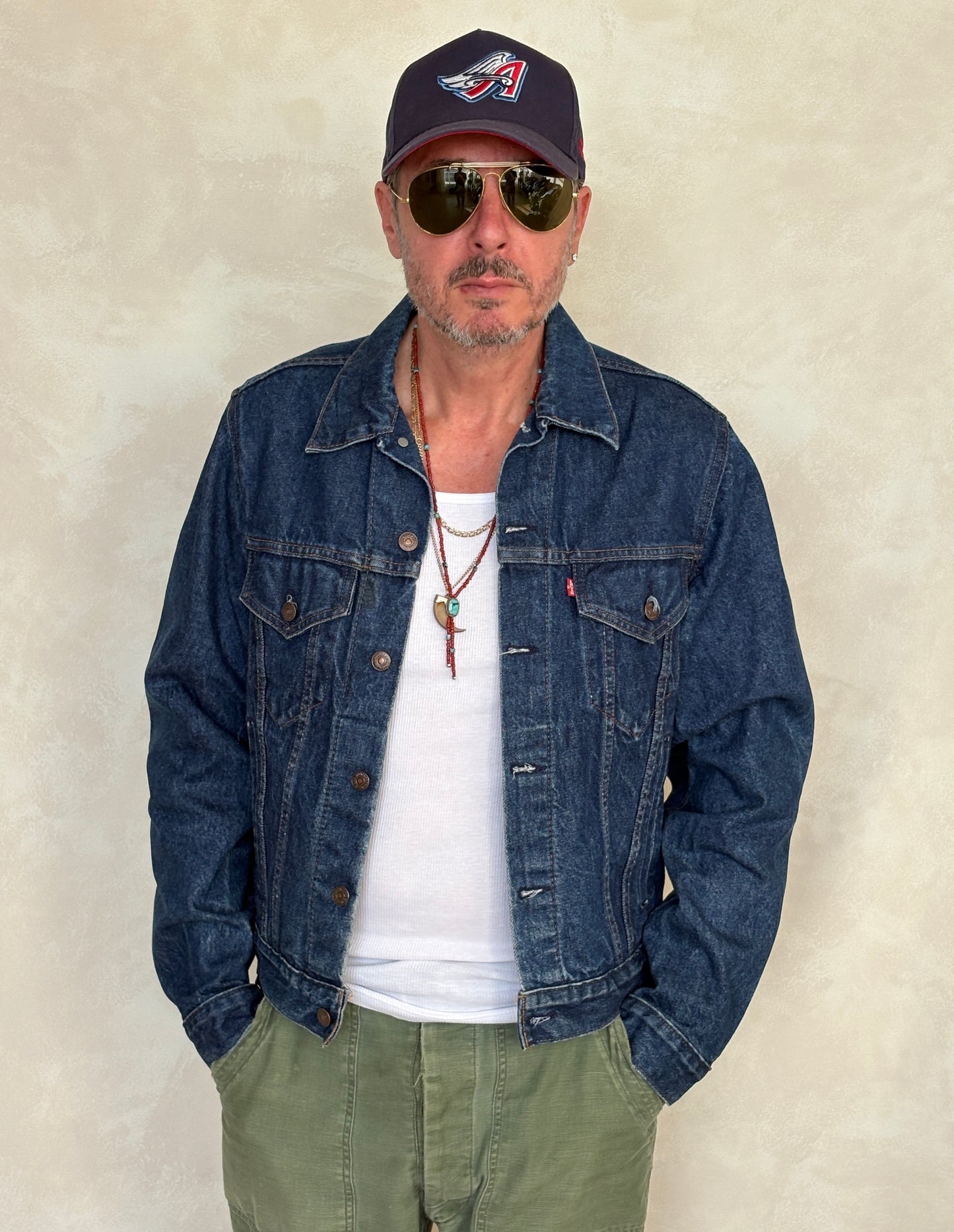 Size 42US / 52EU. Levis 70505 – Vintage 80s Levi’s Denim Jacket – 4 Pockets – Made in USA - USA Vintage Bcn