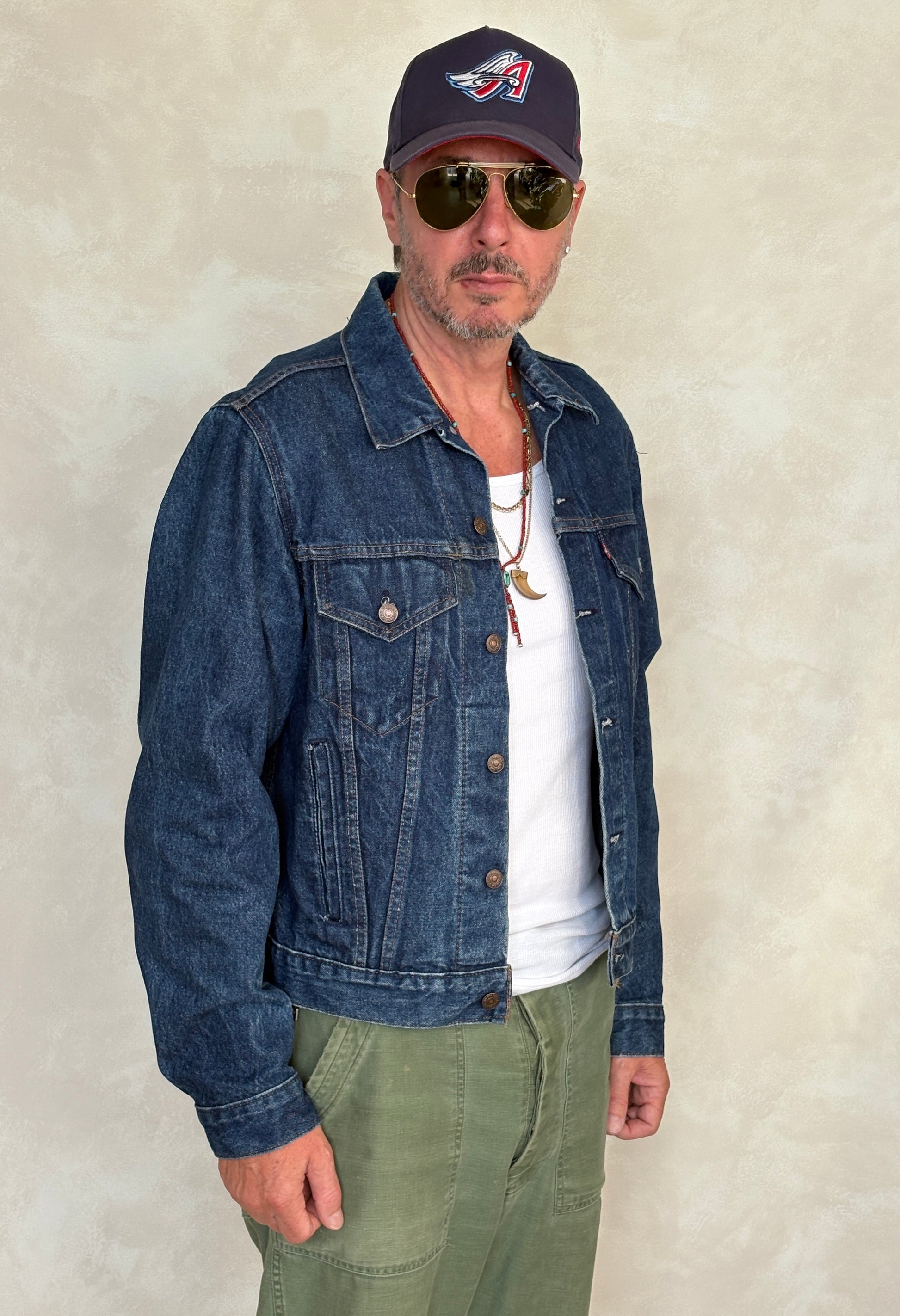 Size 42US / 52EU. Levis 70505 – Vintage 80s Levi’s Denim Jacket – 4 Pockets – Made in USA - USA Vintage Bcn