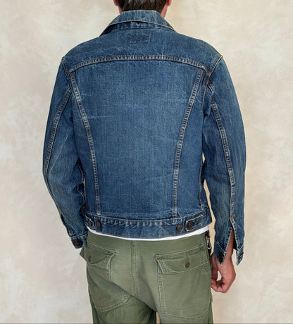 Size 38US / 48EU. Vintage Early 70s 2 pocket Levi’s Denim Jacket 70505 – Single Stitch, Made in USA-AJ357 Studio