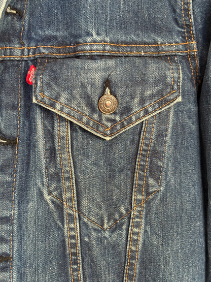 Size 38US / 48EU. Vintage Early 70s 2 pocket Levi’s Denim Jacket 70505 – Single Stitch, Made in USA-AJ357 Studio