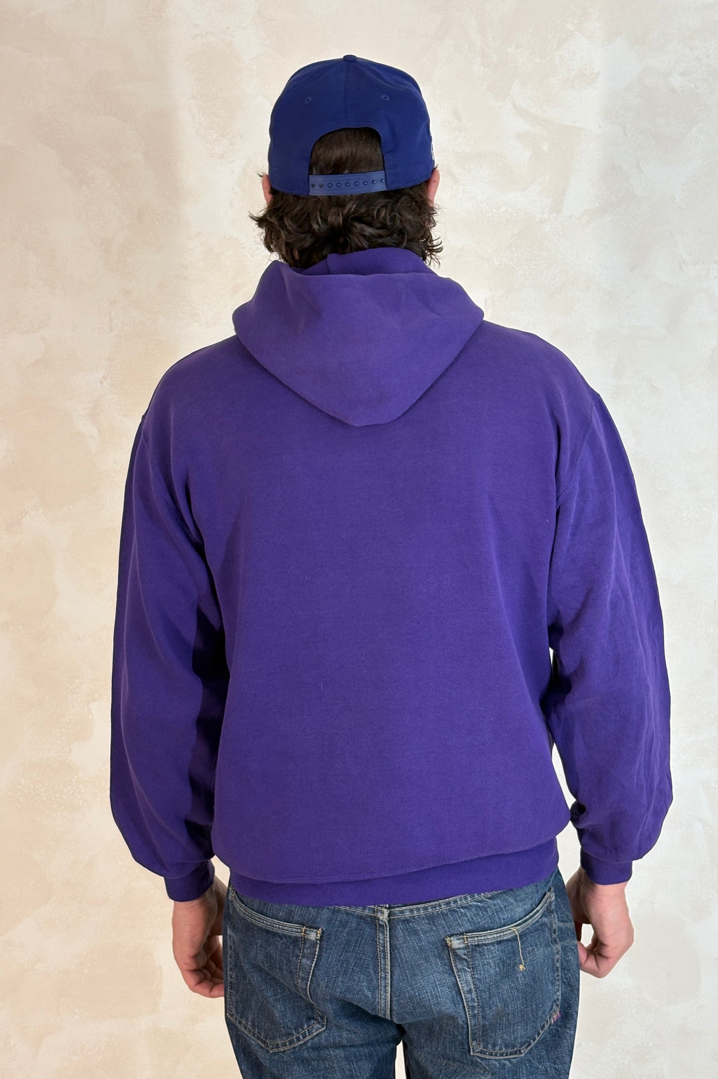 Size L Hooded Swansea Volleyball Made In USA - USA Vintage Bcn